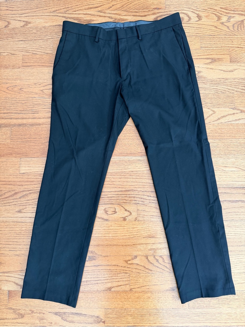Kenneth Cole Reaction Men's Black Dress Pants - Tailored Straight Fit